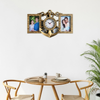 Часы настенные интерьерные, фоторамка - коллаж "Якорь", бесшумные, 42 х 27 см, d-12 см Часы настенные интерьерные, фоторамка - коллаж "Якорь", бесшумные, 42 х 27 см, d-12 см