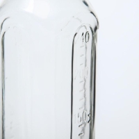 Бутылочка для кормления, классическое горло, стеклянная, средний поток, 240 мл., от 6 мес., цвета МИКС