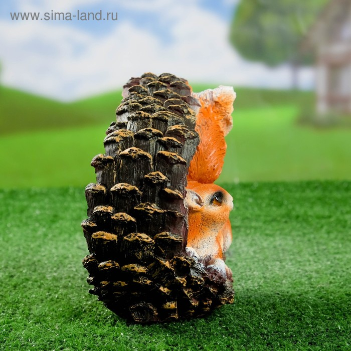 Садовая фигура Садовая фигура "Белка в шишке" 25х20х14см