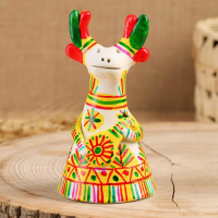 Филимоновская игрушка колокольчик &laquo;Олень&raquo;