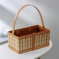 Корзина для хранения Доляна Nature, 24&times;13&times;11 см, бамбук