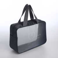 Косметичка на молнии, цвет серый Косметичка на молнии, цвет серый