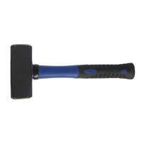 Кувалда кованая ТУНДРА, фиберглассовая трехкомпонентная рукоятка, 2 кг Кувалда кованая ТУНДРА, фиберглассовая трехкомпонентная рукоятка, 2 кг