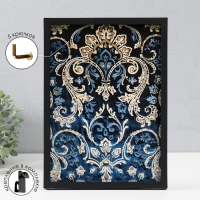 Ключница открытая "Узор3" 5 крючков, 23х32 см Ключница открытая "Узор3" 5 крючков, 23х32 см