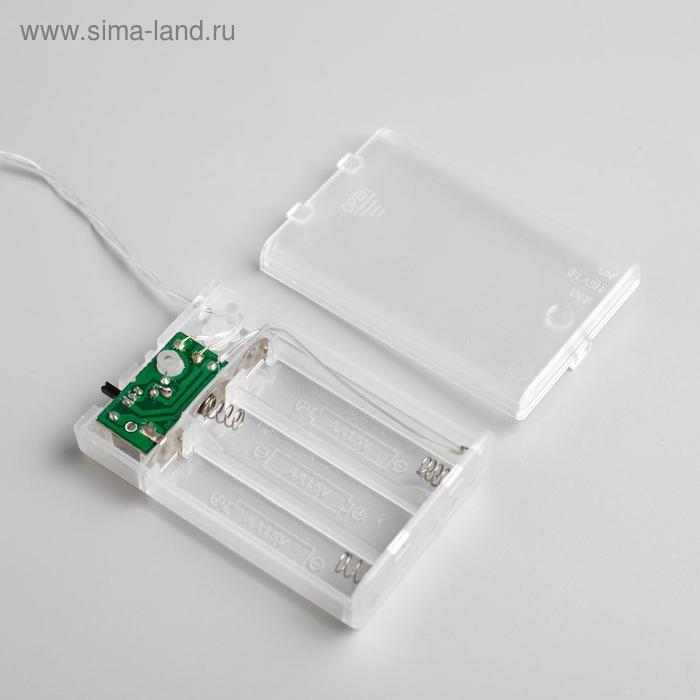 Гирлянда «Нить» 4 м, IP20, прозрачная нить, 40 LED, 2 режима, батарейки AAх3 (нет в комплекте), свечение белое Гирлянда «Нить» 4 м, IP20, прозрачная нить, 40 LED, 2 режима, батарейки AAх3 (нет в комплекте), свечение белое