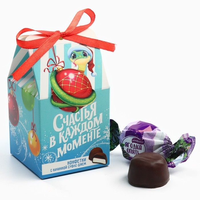 Новый год! Конфеты в коробке «Счастья в каждом моменте», 60 г Новый год! Конфеты в коробке «Счастья в каждом моменте», 60 г