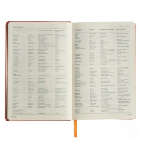 Ежедневник недатированный А5, 160 листов MEGAPOLIS VELVET, твёрдая обложка, искусственная кожа, ляссе, на резинке, тонированный блок 70 г/м2, оранжевый