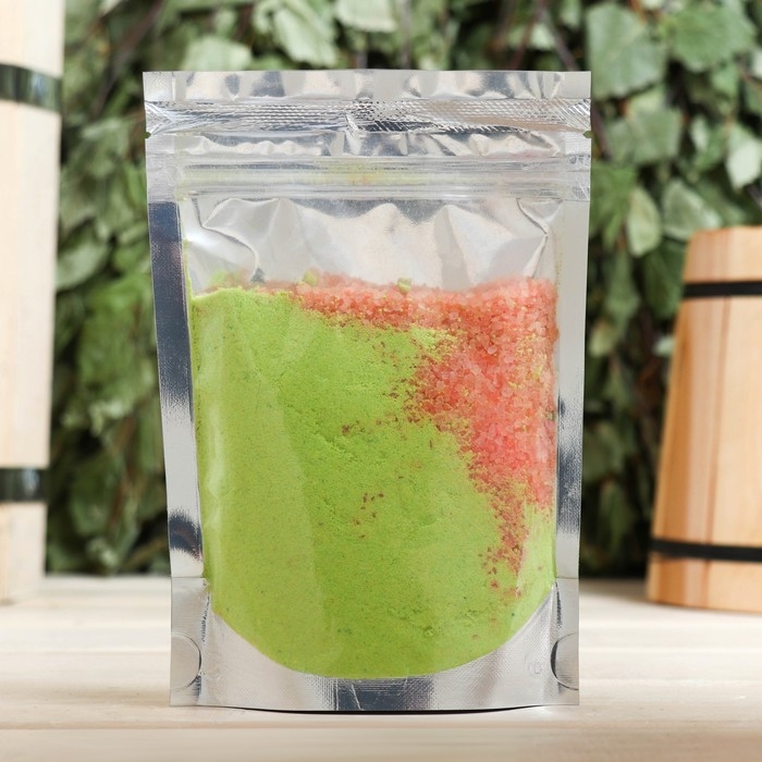 Соль - скраб для бани и ванны в пакете Соль - скраб для бани и ванны в пакете "Спа-коктейль" Дыня 150 гр "Добропаровъ"