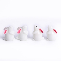 Миниатюра кукольная &laquo;Милый зайчик&raquo;, набор 4 шт., размер 1 шт: 1,4 &times; 2 &times; 2,4 см