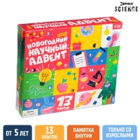 Набор для опытов 13 дней &laquo;Новогодний научный адвент-календарь&raquo;, 13 опытов