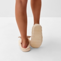 Тапочки женские, размер 36-37, молочный Тапочки женские, размер 36-37, молочный