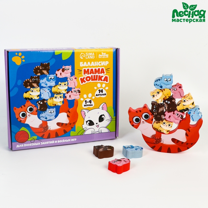 Балансир &laquo;Мама кошка&raquo; 12 &times; 19 &times; 2 см