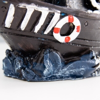 Плазменный шар "Парусник" синий 25х10х22 см RISALUX