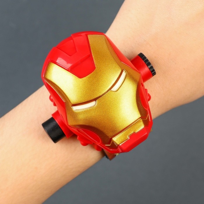 Часы проектор &laquo;Железный человек&raquo;, Мстители, свет