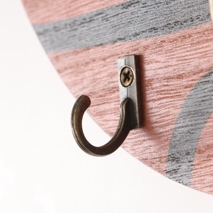 Крючки декоративные дерево "Абстракция. Роза в вазе" 1,5х19х23,5 см