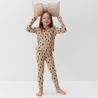 Пижама детская (лонгслив и брюки) KAFTAN "Елки" р.32 (110-116)