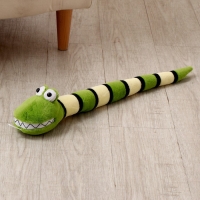 Мягкая игрушка «Змея», в полоску, 59 см, цвет зелёный Мягкая игрушка «Змея», в полоску, 59 см, цвет зелёный