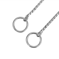 Ошейник - удавка "Кобра", 50 см, толщина цепочки 4 мм, серебристый Ошейник - удавка "Кобра", 50 см, толщина цепочки 4 мм, серебристый