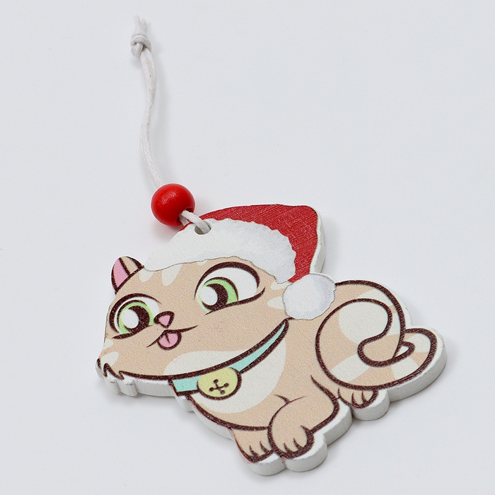 Набор подвесок в деревянной подарочной упаковке 12 шт.13x13x2 см Набор подвесок в деревянной подарочной упаковке 12 шт.13x13x2 см