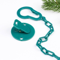 Подарочный набор новогодний: соска-пустышка ортодонт., +6 мес., и держатель на цепочке &laquo;Наше чудо&raquo; в шаре, подарочная упаковка, Крошка Я