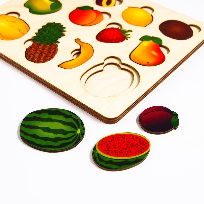 Развивающая доска &laquo;Большие фрукты&raquo;, 2 слоя
