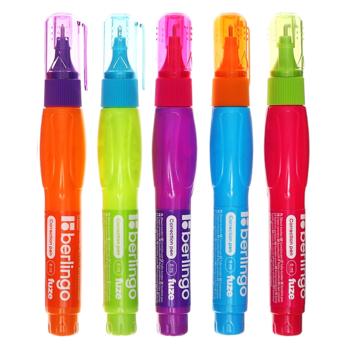 Ручка-корректор 8 мл Berlingo Fuze, металлический наконечник Ручка-корректор 8 мл Berlingo Fuze, металлический наконечник