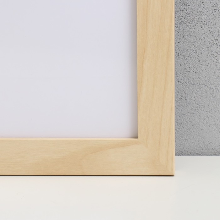 Фоторамка МДФ "Ellis" 50х70 см, с паспарту, натуральный (пластиковый экран)