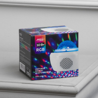 Световой прибор &laquo;Диско-шар&raquo; 11 см, динамик, пульт ДУ, свечение RGB, 5 В