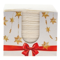 Салфетки новогодние бумажные в коробке &laquo;Ёлочные игрушки&raquo;, интерьерные, 75 листов