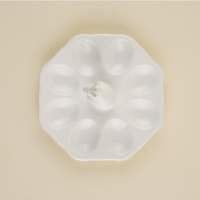 Подставка для яиц керамическая SL Home «Пасхальные кролики», 19×9 см, 8 ячеек, цвет белый Подставка для яиц керамическая SL Home «Пасхальные кролики», 19×9 см, 8 ячеек, цвет белый