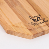 Доска разделочная &laquo;Гайка&raquo; большая (кровосток) 38х22х1,8 см