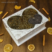 Шкатулка "Два сердца" 24х18х9 см, МДФ Шкатулка "Два сердца" 24х18х9 см, МДФ