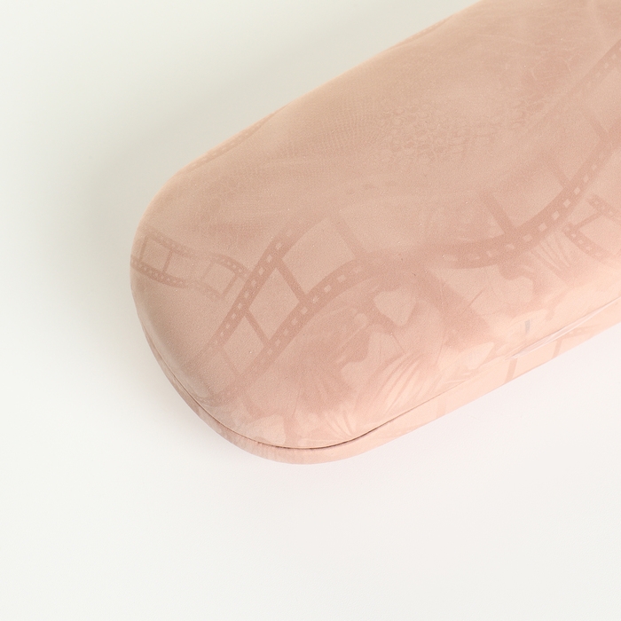 Футляр для очков на хлопушке, длина 16 см, цвет бежевый Футляр для очков на хлопушке, длина 16 см, цвет бежевый