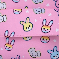 Рюкзак детский для девочки текстильный &laquo;Зайчики&raquo;, 27х23&times;10 см