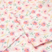 Рубашка для девочки KAFTAN "Цветы", р.32 (110-116), розовый Рубашка для девочки KAFTAN "Цветы", р.32 (110-116), розовый