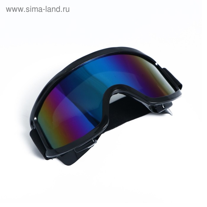 Очки-маска для езды на мототехнике, стекло хамелеон, черные Очки-маска для езды на мототехнике, стекло хамелеон, черные