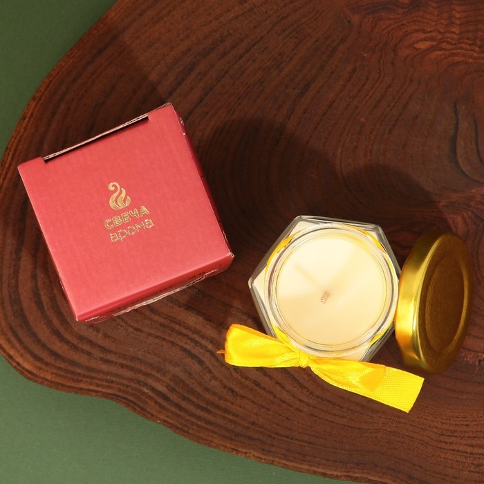 Свеча новогодняя в банке «Исполнения заветной мечты», аромат ваниль, 6,5 х 5,5 см Свеча новогодняя в банке «Исполнения заветной мечты», аромат ваниль, 6,5 х 5,5 см