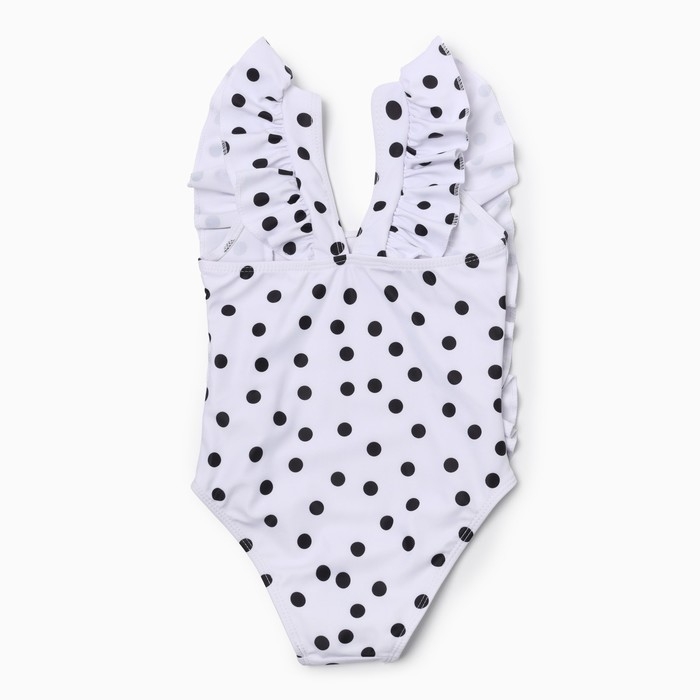 Купальник слитный детский MINAKU цвет белый рост 122-128 см