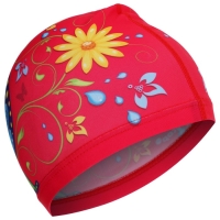 Шапочка для плавания детская ONLYTOP &laquo;Бабочка&raquo;, тканевая, обхват 46-52 см