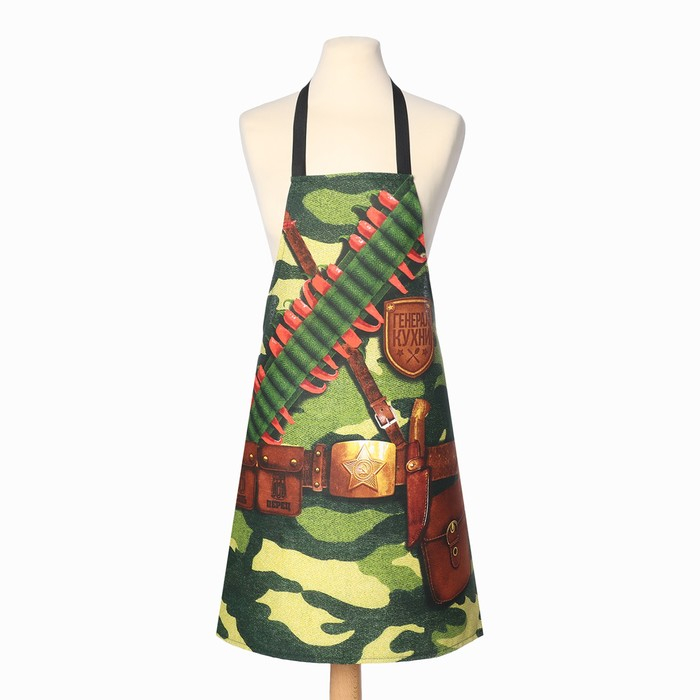 Кухонный набор &laquo;Генерал кухни&raquo;, фартук 60х70 см, прихватка 20х20 см, полотенце 35х60 см