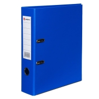 Папка-регистратор А4, 75 мм, Lamark, ПВХ, двухстороннее покрытие, металлическая окантовка, карман на корешок, собранная, синий/синий Папка-регистратор А4, 75 мм, Lamark, ПВХ, двухстороннее покрытие, металлическая окантовка, карман на корешок, собранная, синий/синий