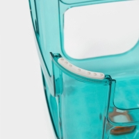 Табурет-подставка &laquo;Кристалл&raquo;, пластик, 25,5&times;23,4 см, голубой