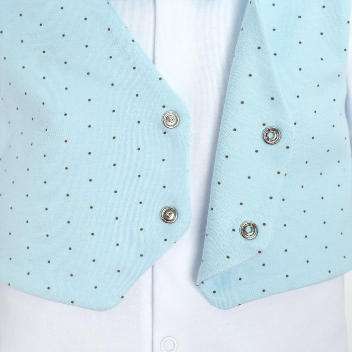 Боди Крошка Я Боди Крошка Я "Костюм", белый/голубой, МИКС, рост 68-74 см