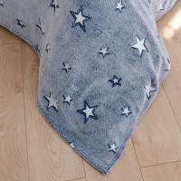 Плед светящийся Фри дом Звездный 100х150см, аэрософт 190г/м, пэ100% Плед светящийся Фри дом Звездный 100х150см, аэрософт 190г/м, пэ100%