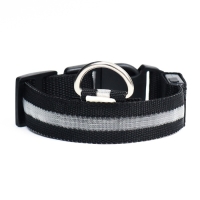 Ошейник с подсветкой, зарядка от USB, размер S, ОШ 34-41 см, 3 режима, черный Ошейник с подсветкой, зарядка от USB, размер S, ОШ 34-41 см, 3 режима, черный