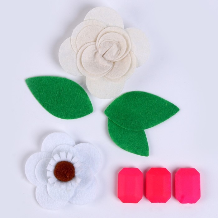 Набор для творчества: декор из фетра и набор бусин &laquo;Цветочные игры&raquo;