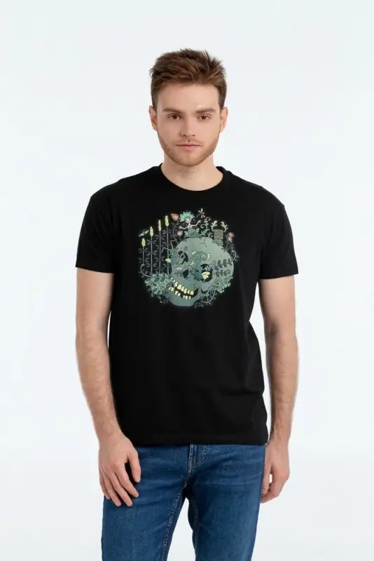 Футболка &laquo;Серенада&raquo;, черная, размер S