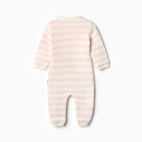 Комбинезон детский, цвет белый/розовый, рост 80 см