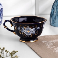 Чашка "Майская", h-6,5см, v-150мл , кобальтовая глазурь Чашка "Майская", h-6,5см, v-150мл , кобальтовая глазурь