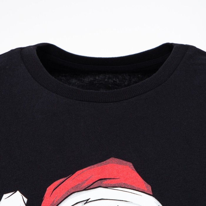 Футболка мужская новогодняя , цвет чёрный, размер 50 Футболка мужская новогодняя , цвет чёрный, размер 50